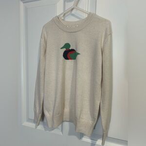 NWT The Beaufort Bonnet Company Duck Sweater 6Y Ivory/Cream
